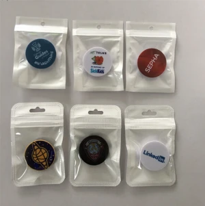 Promotionele print Popsocket blanco ABS mobiele telefoon houder