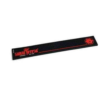 Merklogo zwarte pvc-barmat topmat