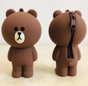Koreaanse Creatieve 3D Cartoon Silicone Portemonnee Draagbare Tas
