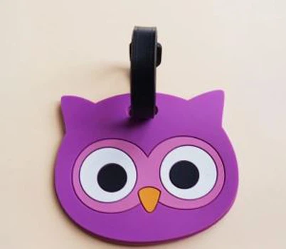 Nieuwe aankomst aangepaste veiligheid reizen luchtvaartmaatschappij zachte pvc 2D/3D siliconen bagagelabel