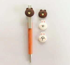 Hot Sale 3d Speelgoed Potlood Tops Pvc Pen Topper