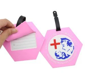 Waterdichte zachte pvc-tas Reisvliegtuig bagagelabel