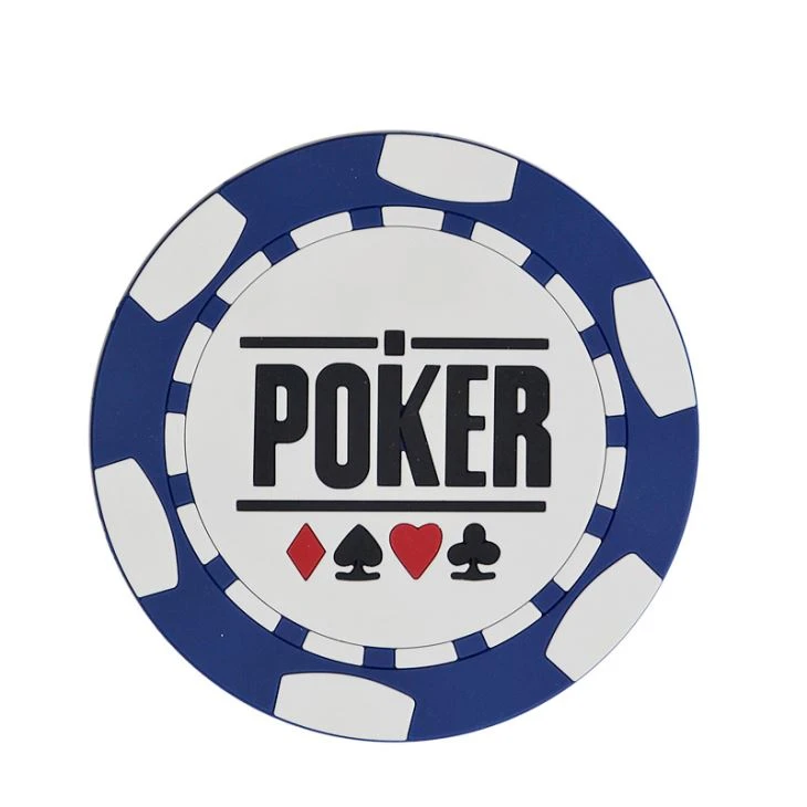 Poker Chips Table Accessories Soft PVC Round Drink Cup Coasters