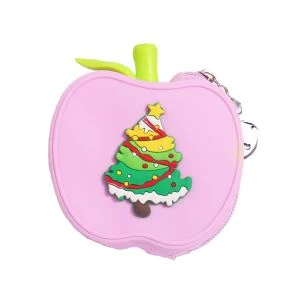 Draagbare siliconen fruit-appel-portefeuilles