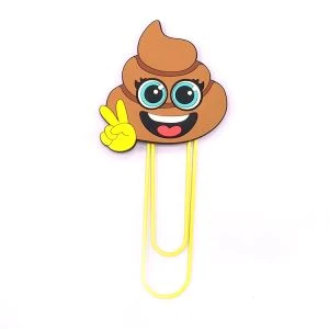 Kleine Pvc Cartoon Paperclip Paperclip Bladwijzer