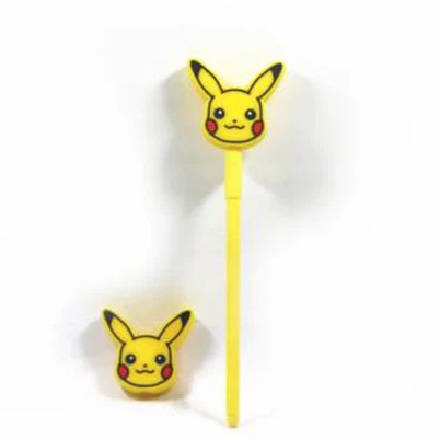 Zachte PVC Cartoon Character Pen Cap 3d Pen Topper