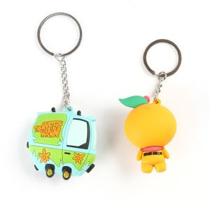 Zachte PVC rubberen sleutelhanger Keyfob autosleutelhangers 3D