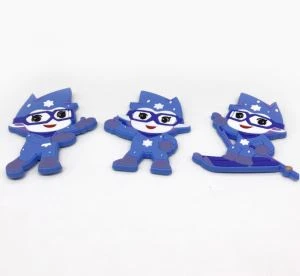 Souvenir rubber koelkast 3d siliconen PVC koelkast magneet