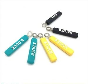 3D-siliconen ritstrekker Rubberen ritssluiting PVC-ritssluiting