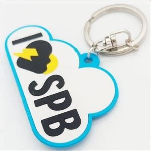 Gepersonaliseerde 3D Siliconen Sleutelhanger Rubber 2D Sleutelhangers Sleutelhangers Sleutelhouders