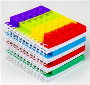 Pop Push Up Notebook Silicone Cover Notepad Fidget Toys om stress te verlichten